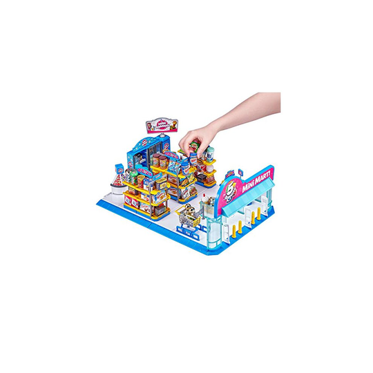 ZURU 5 SURPRISE 7798 Electronic Mart with 4 Mystery Playset-Brown Box Packaging-Mini Brands Sold Separately