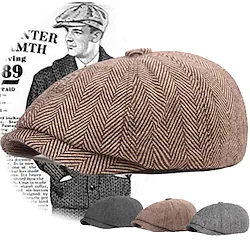The Great Gatsby Gangster Retro Vintage Roaring 20s 1920s All Seasons Beret Hat Newsboy Cap Men's All Teen Costume Hat Vintage Cosplay Event / Party Festival Normal Hat New Year / Hand wash / Woolen Lightinthebox