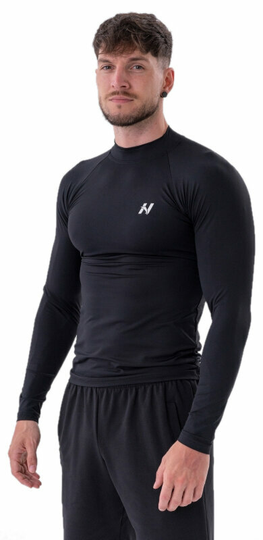 Nebbia Functional T-shirt with Long Sleeves Active Black XL