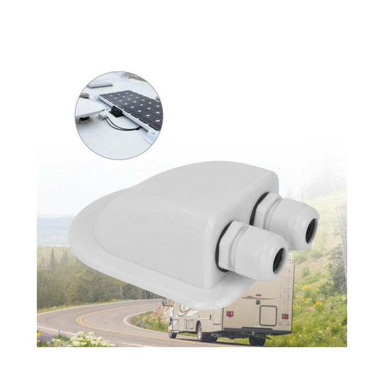 Double Cable Entry Gland Box Solar Panel Motorhome Camper Caravan Boat
