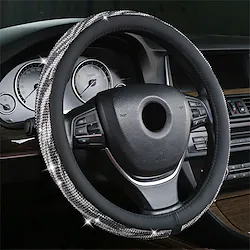 1 PCS PU Leather Car Steering Wheel Cover Breathable Universal Fit For 15~151/2 Lightinthebox