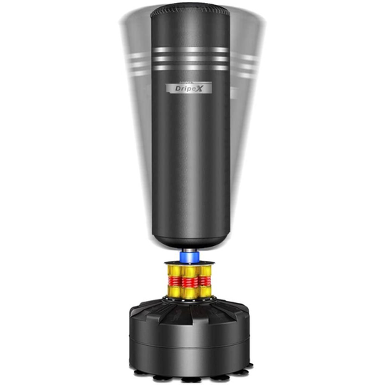 (Black) Dripex Freestanding Punching Bag 69'' - 182lb