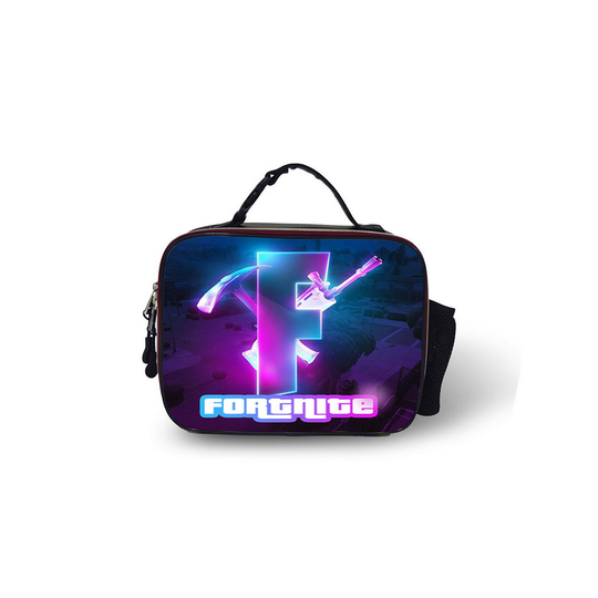 (Pattern 18) Fortnite Lunch Box Bag Outdoor leather Lunch Bag