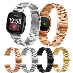 Stainless Steel for Fitbit Versa 3 / Fitbit Sense Wrist Band Replacement watchStrap metal Smart WatchBand Strap for Fitbit Versa 3 / Fitbit Sense Lightinthebox