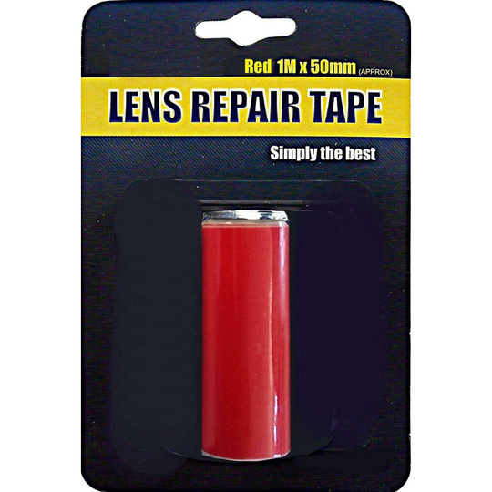 Damaged Car Motor Home Trailer Red Brake Fog Light Cluster Cracked Repair Tape