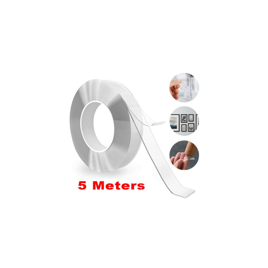 5M Nano Magic Clear Double Sided Grip Tape Traceless Removable Washable Adhesive
