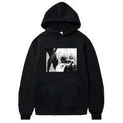 Inspired by Tokyo Ghoul Kaneki Ken Hoodie Cartoon Manga Anime Harajuku Graphic Kawaii Hoodie For Men's Women's Unisex Adults' Hot Stamping 100% Polyester Lightinthebox