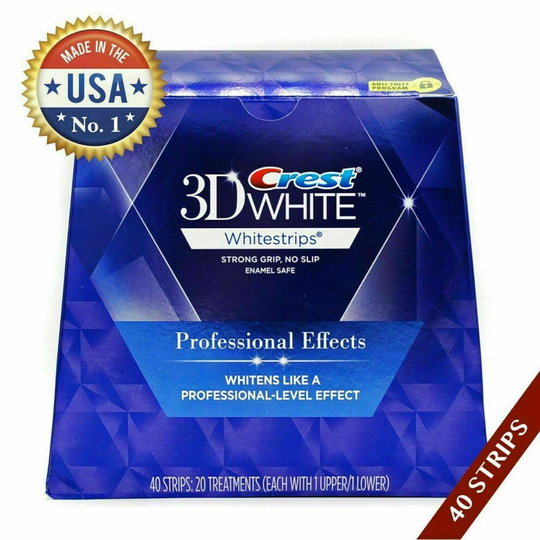 1 Box Crest 3D White Professional Teeth Whitening Effect 20 Pouches