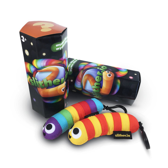 Slither.io 501 Blind Box Mystery Bendable Hanger Plush Toy