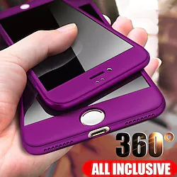 Phone Case For Apple Back Cover Frosted Solid Colored Tempered Glass PC Lightinthebox