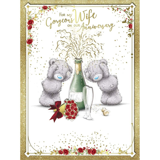 Gorgeous Wife Anniversary Handmade Boxed Large Greeting Card