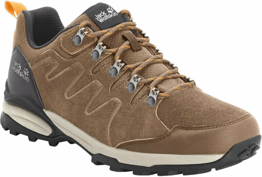 Jack Wolfskin Womens Outdoor Shoes Refugio Texapore Low W Brown/Apricot 40,5