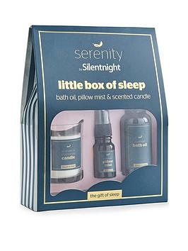 Silentnight Serenity Little Box Of Sleep - Bath Oil, Pillow Mist And Scented Candle Set