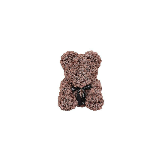(Brown - With Box 25CM ) ROSE TEDDY BEAR 25CM & 40CM FOAM VALENTINES DAY