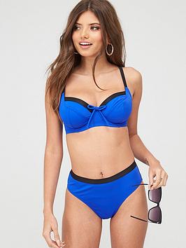 Pour Moi Amnesia Underwired Convertible Bikini Top - Blue