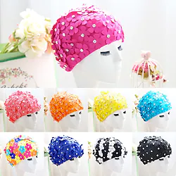 Swim Cap for Adults Rhinestone Breathability Soft Comfortable Swimming Watersports Lightinthebox