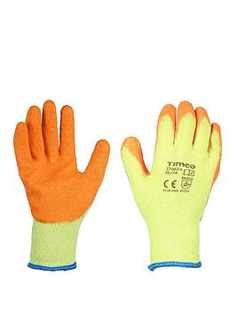 Timco Eco-Grip Gloves - Crinkle Latex Coated Polycotton