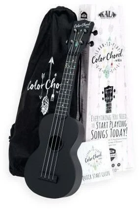 Kala KA-KALA-LTP-SET-CC Soprano Ukulele Black