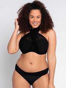 Curvy Kate Wrapsody Multiway Bikini Top - Black, Black, Size 34Ff, Women