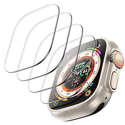 4 Pack for Apple Watch Ultra Screen Protector 49mm 10X Military-Grade Shockproof Tempered Glass Screen Protector for iWatch Ultra 49mm Anti-Scratch High Definition Ultra Thin Clear Lightinthebox