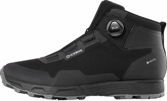 Icebug Mens Outdoor Shoes Rover Mid Mens RB9X GTX Black/State Grey 42,5