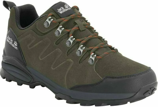 Jack Wolfskin Mens Outdoor Shoes Refugio Texapore Low M Khaki/Phantom 42,5