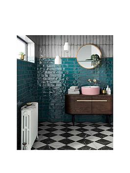 Topps Tiles Lampas Peacock 7.5Cm X 30Cm (Box Of 22 Tiles)