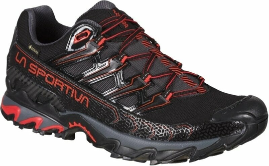 La Sportiva Mens Outdoor Shoes Ultra Raptor II GTX Black/Goji 42,5