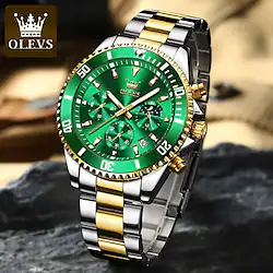 OLEVS Watch for Men Fashion Luxury Classic Quartz Wristwatches Sports Waterproof Dive Stainless Steel Men's Watches 2870 Lightinthebox