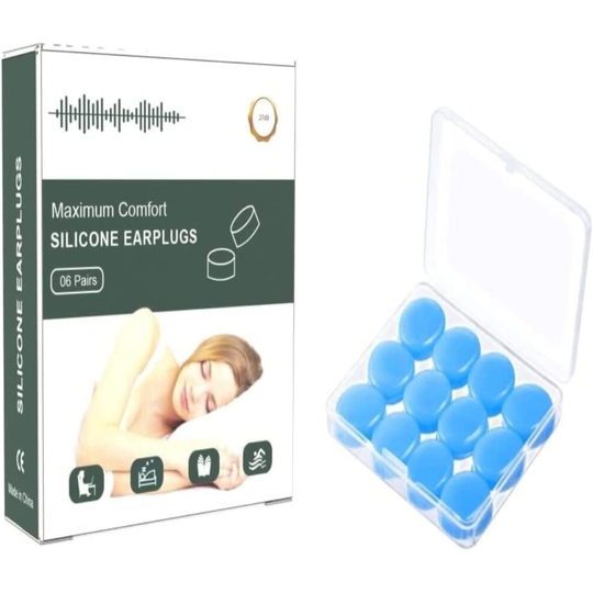 Silicone Ear Plugs, Ear Plugs for Sleep, Moldable Water Proof Wax Earbuds, Earplug for Swimming, Earplugs for Sleeping Noise...