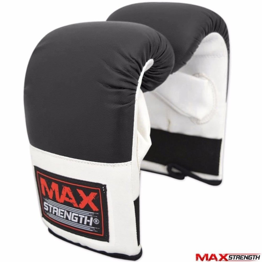Adult Bag Mitts Boxing Gloves Training Muay Thai Grappling Punch Black