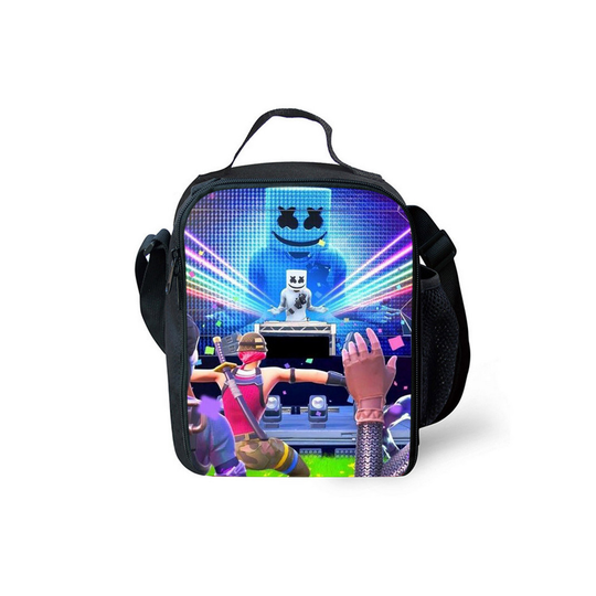 (Style 09) Marshmallow DJ Lunch Bag -Thermal Insulated Cooler