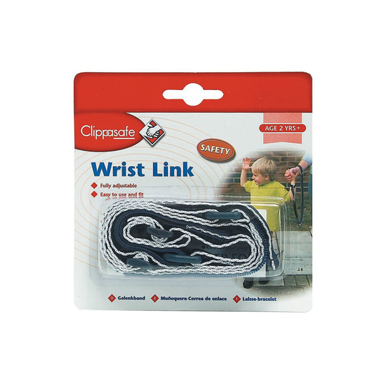 Clippasafe Wrist Link with Shock Absorber (navy/white)