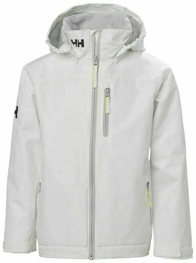 Helly Hansen Jr Crew Midlayer Jacket White 140/10