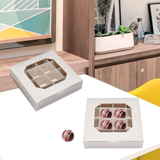20X Empty Pick Mix Sweet Boxes with Inserts White Display Gift Box