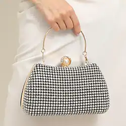 Women's Clutch Evening Bag PU Leather Rhinestone Party / Evening Holiday Date Lightinthebox