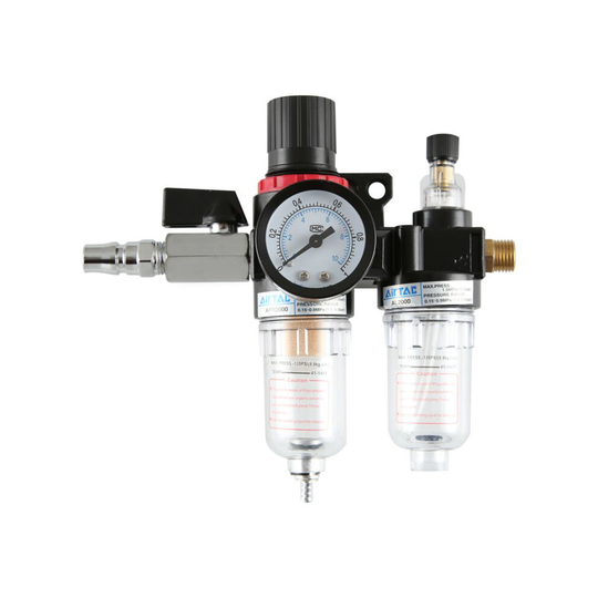 Air Compressor Oil Lubricator Water Separator Trap Regulator Gauge