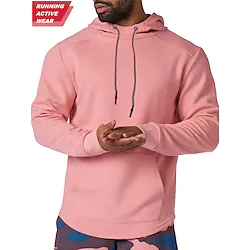 Men's Hoodie Sweatshirt Patchwork Long Sleeve Top Athletic Athleisure Winter Thermal Warm Windproof Soft Running Jogging Training Sportswear Activewear Solid Colored Apricot Black Green Lightinthebox