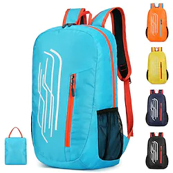 20-30 L Hiking Backpack Lightweight Packable Backpack Windproof Rain Waterproof Breathable Quick Dry Lightweight Outdoor Yoga Hunting Fishing Hiking Nylon Light Blue Black Yellow Lightinthebox