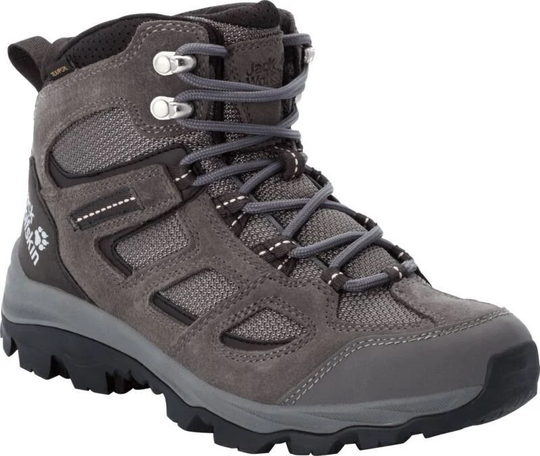 Jack Wolfskin Womens Outdoor Shoes Vojo 3 Texapore Mid W Grey-Pink 37