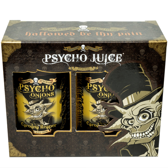 (Double Onions) Psycho Juice Pickle Gift Box Carolina Reaper Hot Chilli Pepper