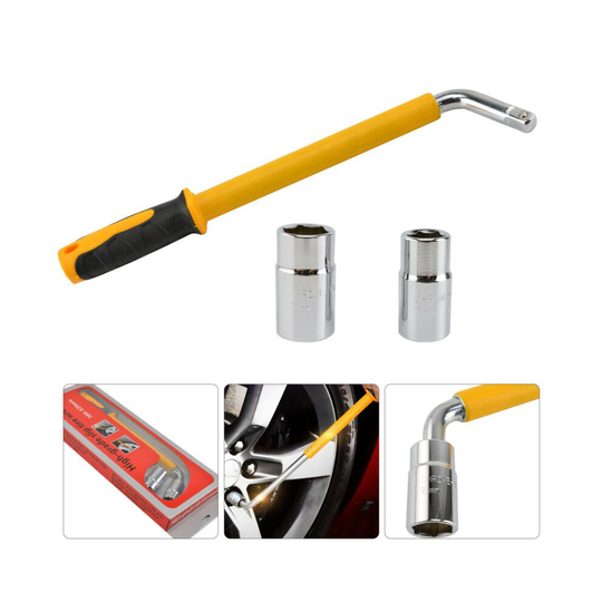 17 19 21 23mm Extendable Car Wheel Brace Socket Tyre Nut Wrench 6-18