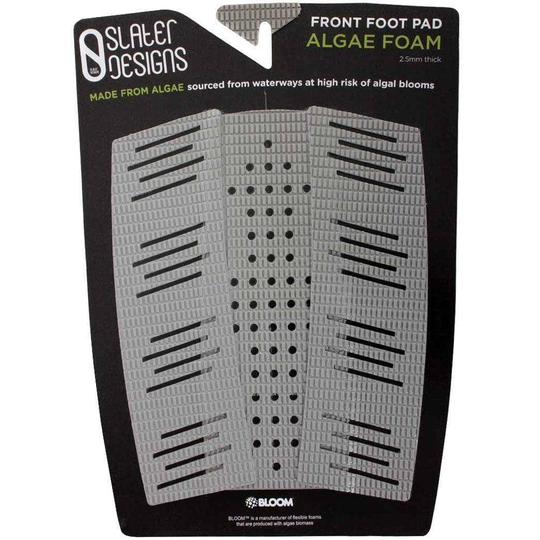 Slater Designs Front Foot Surfboard Traction Pad Grip - Algae Foam Grey/Black