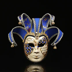 Cosplay Mask Venetian Mask Adults' Women's Cosplay Party Masquerade Carnival Easter Festival / Holiday Plastics Red / Blue / Black Women's Easy Carnival Costumes Patchwork Lightinthebox