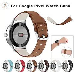 1 PCS Smart Watch Band Compatible with Google Pixel Watch Smartwatch Strap Adjustable Breathable Shockproof Leather Loop Replacement Wristband Lightinthebox