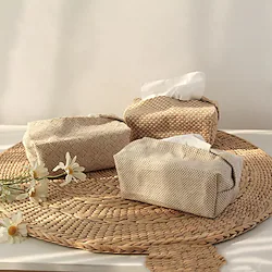 Cotton And Linen Tissue Box Simple Homestay Drawer Box Storage Bag Creative Home Living Room Dining Table Lightinthebox