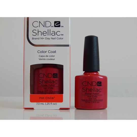 (HOT CHILIS) CND Shellac Color Coat UV/LED GEL BOXED 7.3ml