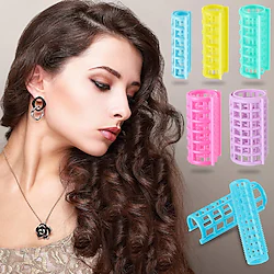20 Pieces/set Plastic Hair Rollers Curlers Snap on Rollers Self Grip Rollers Hairdressing Curlers No Heat Hair Curlers for DIY Hairdressing Hair Salon Hair Barber 5 Sizes Lightinthebox