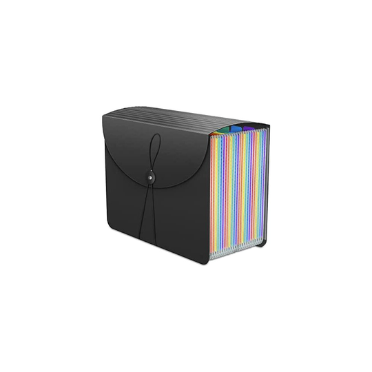 Expanding File Organiser Box Files Folder,24 Pockets Document Organiser Filing Boxes,Document Folder,Fun Storage Concertina File Folders for Paperwork
