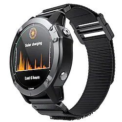 1 pcs Smart Watch Band for Garmin Fenix 7X / 6X / 5X / 3 Sapphire Fenix 6X Pro / 5X Plus / 3 HR Descent Mk1 Mk2 Mk2i Enduro 2 Quatix 3 Tactix 7 Pro / Bravo / Charlie Nylon Smartwatch Strap Soft Lightinthebox